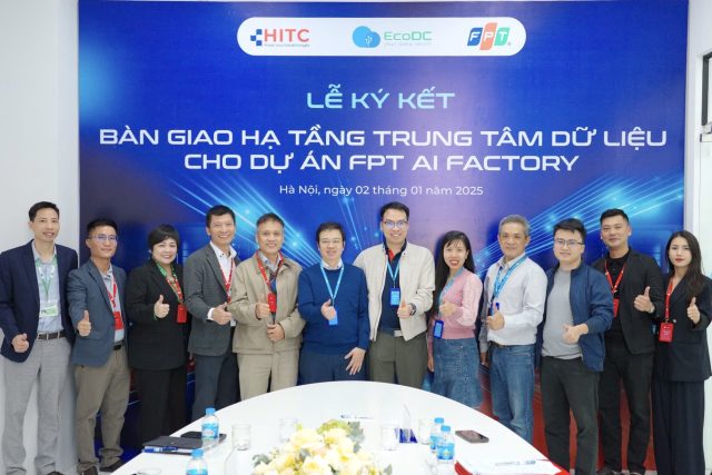 ECODC KÝ KẾT BÀN GIAO HẠ TẦNG TRUNG TÂM DỮ LIỆU CHO DỰ ÁN FPT AI FACTORY